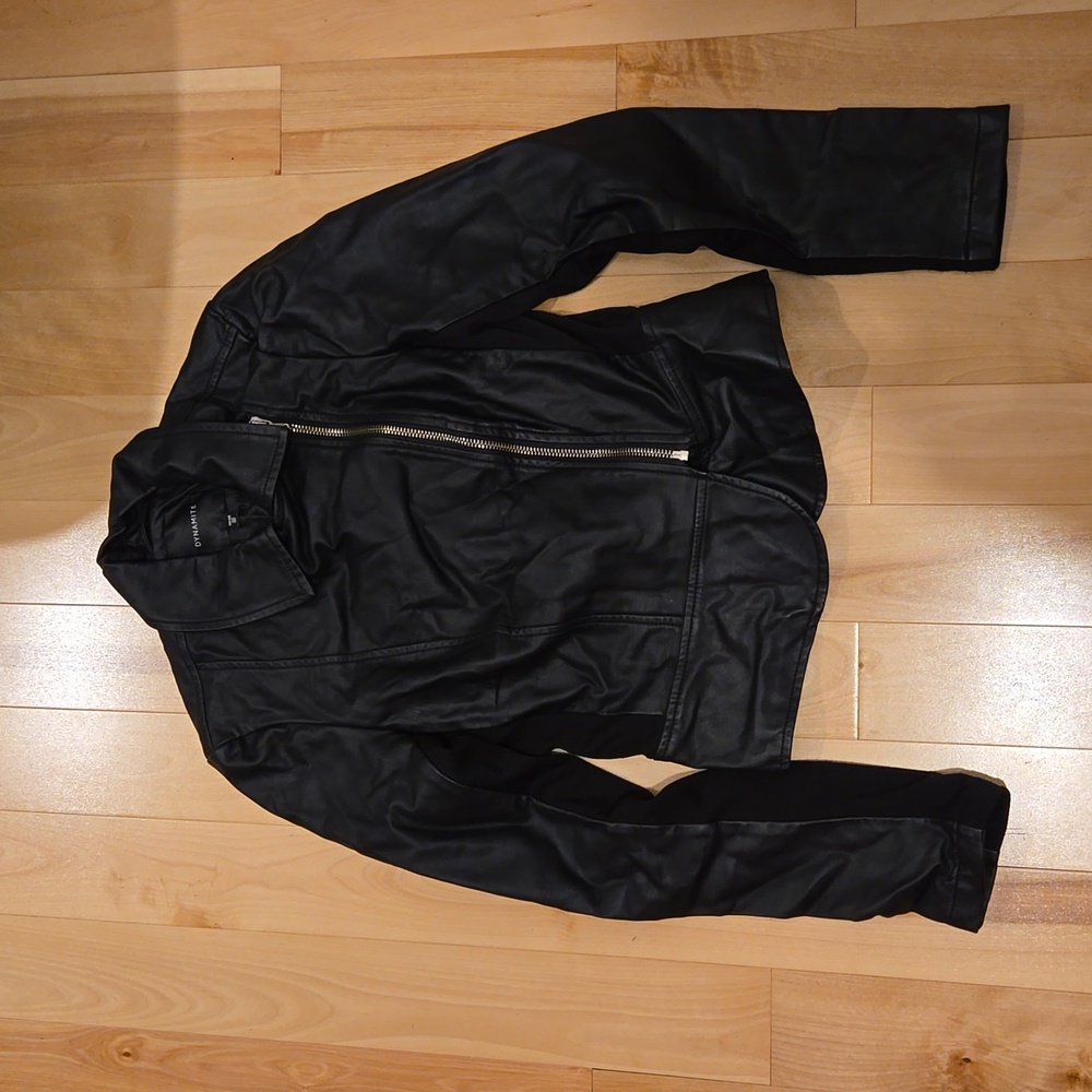 Faux leather jacket